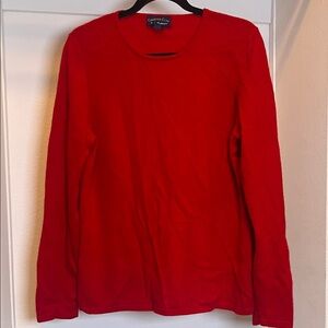 Charter Club X Large 2-ply 100% soft classic cashmere Red sweater Mongolia